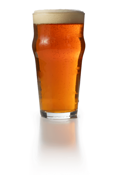 A transparent image of a medium beer